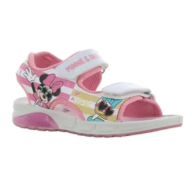 Modum Παιδικά Πέδιλα Minnie Maouse με Σκρατς και Φωτάκια Ροζ 2