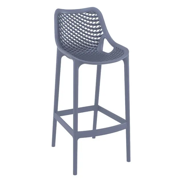 Σκαμπό Bar AIR Ανθρακί PP 45x53x75/105cm