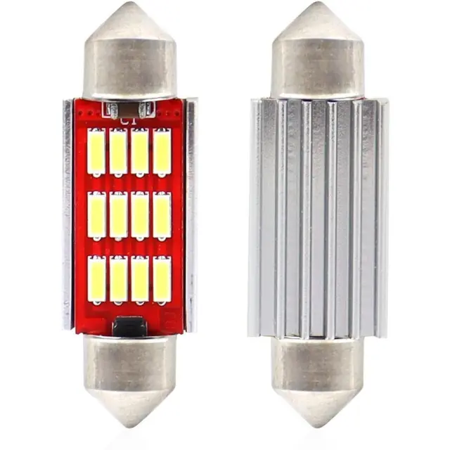 AMiO Festoon Canbus 12 / 24V 2.9W 5600K Λευκό 2τμχ 01289 2