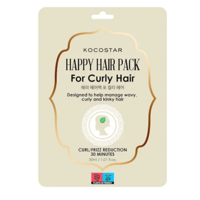 Kocostar Happy Hair Pack Μάσκα Μαλλιών for Curly Hair για Λείανση 30ml