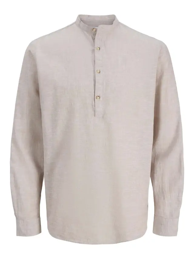 JJESUMMER LINEN BLEND TUNIC SHIRT L/S SN String