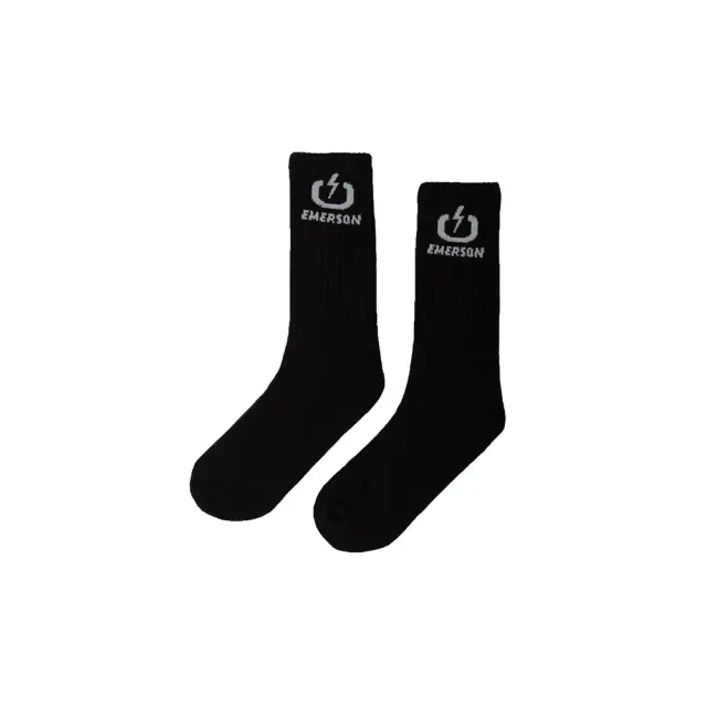 Emerson Unisex High Socks (3Pair) (232.EU08.03-Black) - Μαύρο 3