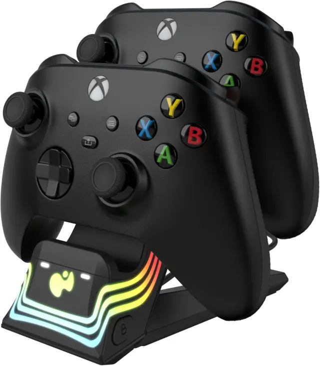 PDP Afterglow Wave Dual Charger Black Xbox - Xbox Series X