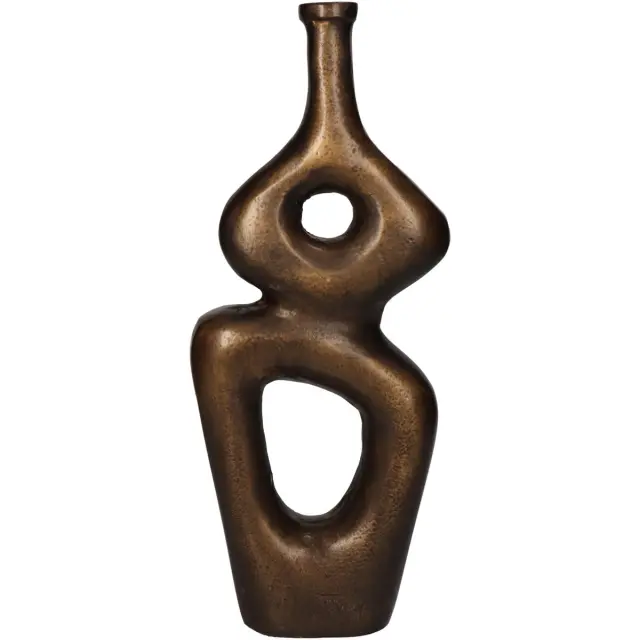 Βάζο Μπρονζέ Αλουμίνιο 11x5x29cm 3