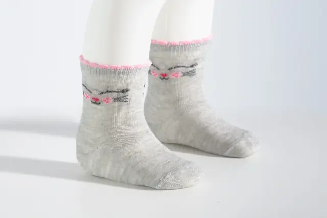 Socks Baby Eye Cat Γκρι