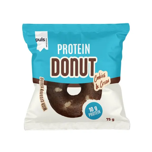 Donut Πρωτεϊνης Cookies & Cream - Puls Nutrition - 75g 6430056598482