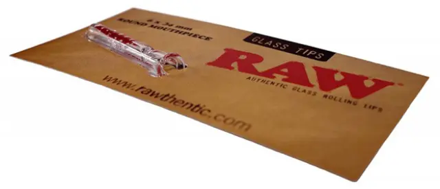 RAW Roor Glass Tip - Γυάλινη Τζιβάνα Slim με Στρογγυλό Επιστόμιο 2