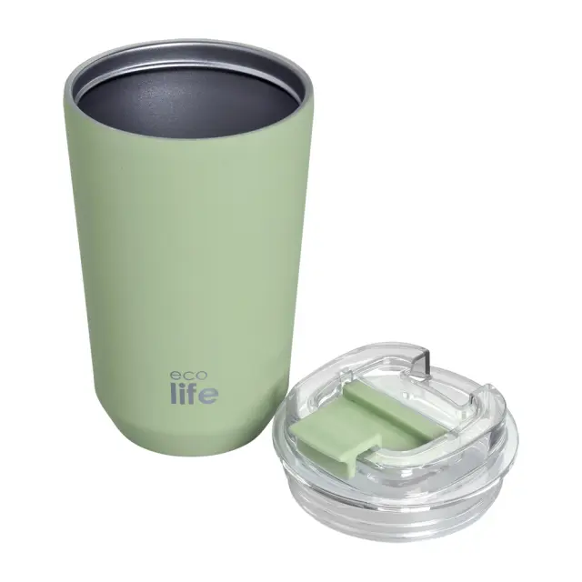 Ecolife: Pure Green Θερμός Καφέ 360ml 3