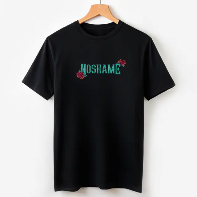 T-shirt Noshame® Signature Μαύρο με Τύπωμα - 122316 - XXL 2