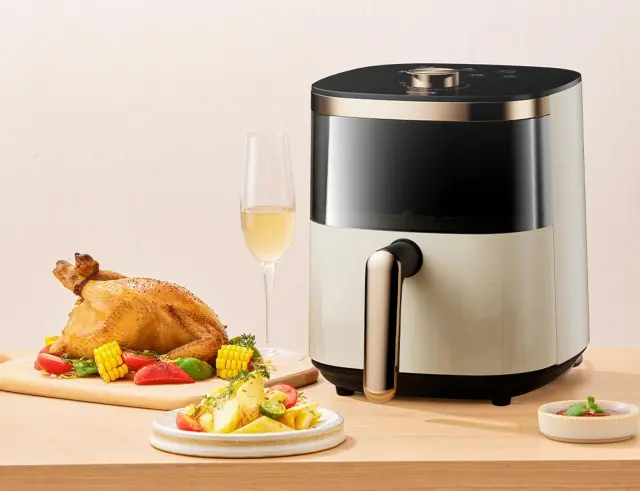 Φριτέζα αέρος Deerma DEM-KZ30W με Wi-Fi, ισχύ 1200W και χωρητικότητα 3LDEM-KZ30W 3