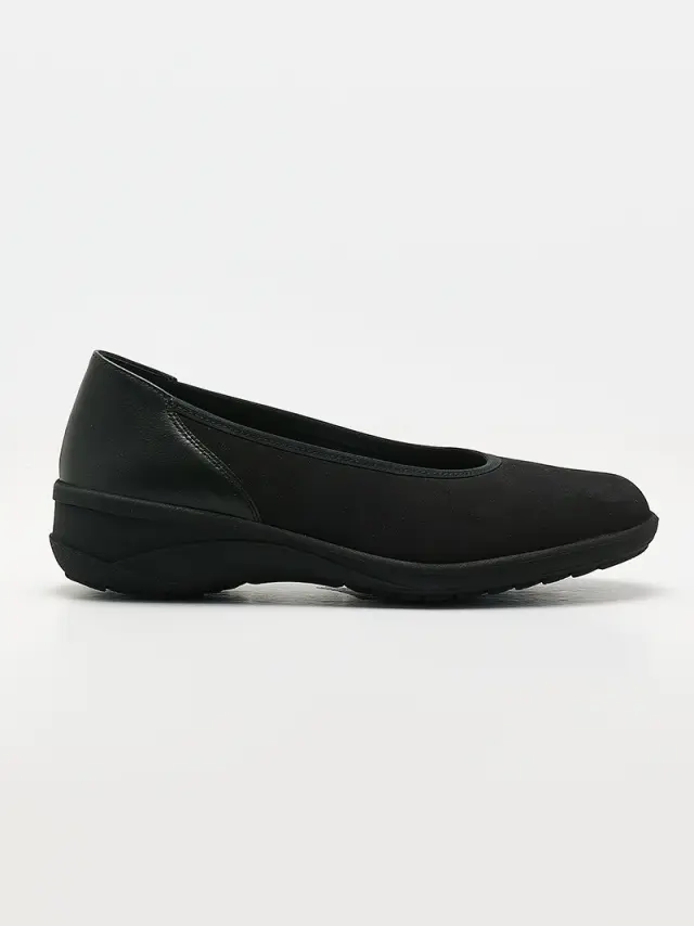 Solidus Μπαλαρίνες Γυναικείο δέρμα Nubuck Μαύρο SOL/42053 SCHWARZ 3