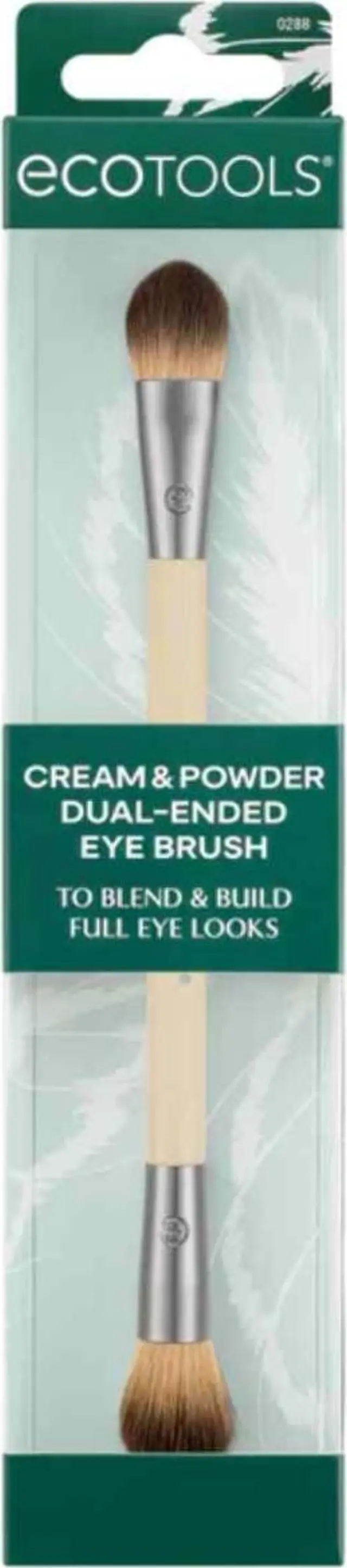 EcoTools Cream & Powder Dual-Ended Eye Brush Διπλό Πινέλο Σκιών Για Εφαρμογή & Ανάμειξη