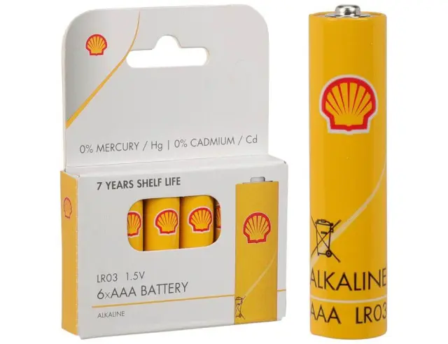 Αλκαλικές μπαταρίες SHELL C31300300 - LR03/AAA - 6 τεμάχια C31300300