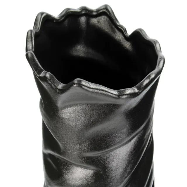 Βάζο Μαύρο Κεραμικό 18.3x18.3x46.6cm 3