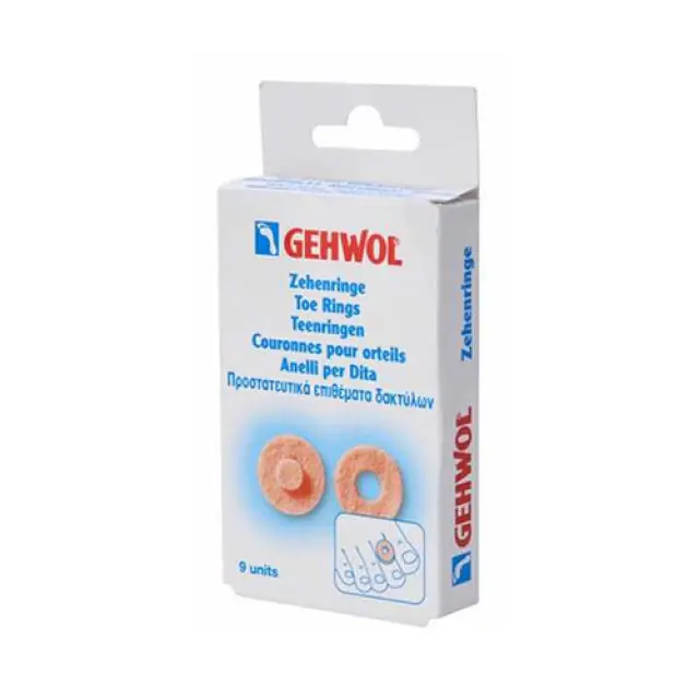 Gehwol Toe Rings Round 9 τεμάχια (Στρογγυλοί Προστατευτικοί Δακτύλιοι) 3