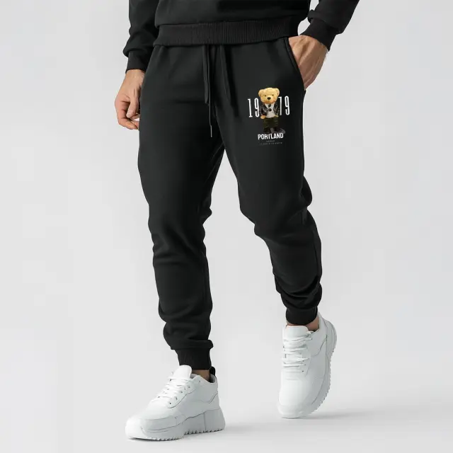 Φόρμα Noshame® Μαύρη με τύπωμα - 3025015 - XXL