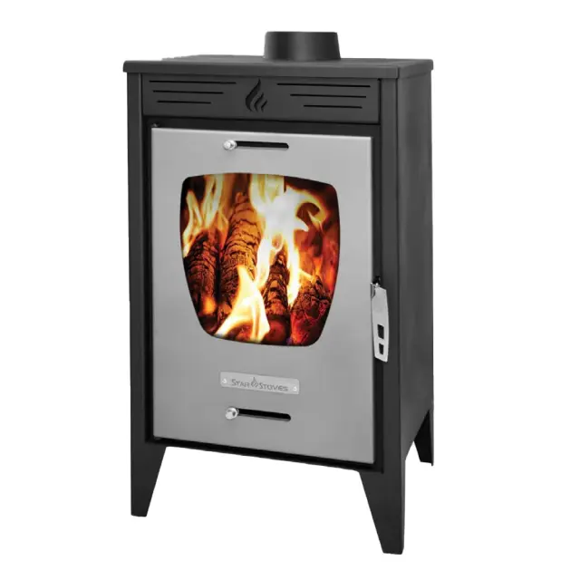StarStoves Σόμπα Ξύλου από Ατσάλι ST212 14.1kW Μαύρη 3