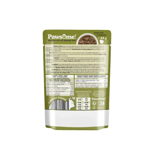Pawsome Adult Μπακαλιάρος 85gr 2