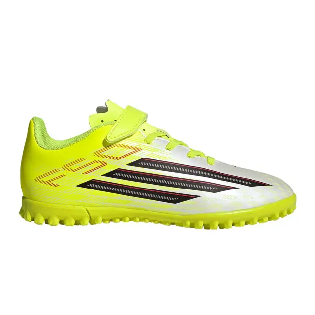 adidas Performance Kids F50 Club Hook Loop Turf J Άσπρο - Κίτρινο JS1484 (adidas Performance)