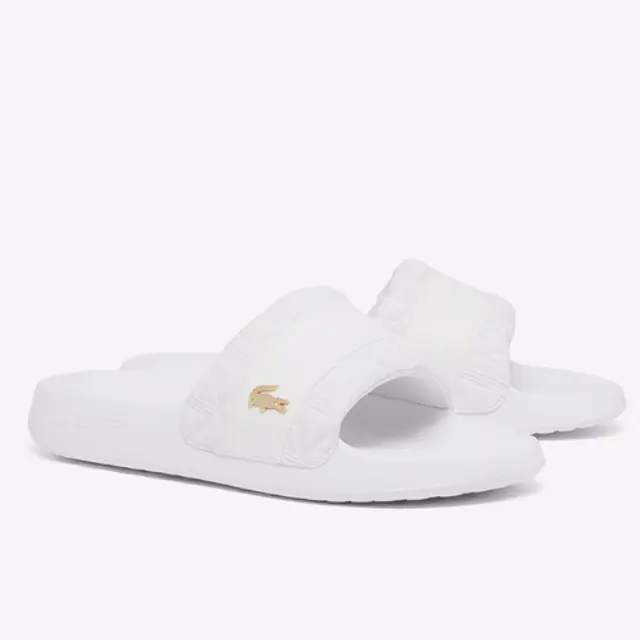 Γυναικείες Παντόφλες Slide Lacoste 751CFA003121G Λευκές Άσπρο - 39,5 2