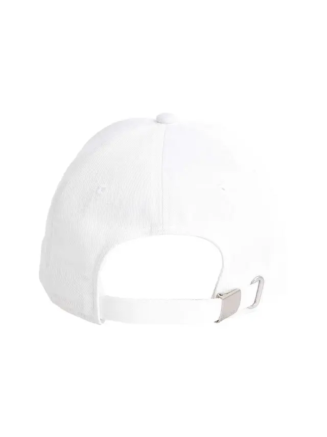 Calvin Klein Καπέλο Mono Logo 5 Panel Jockey Cap Άσπρο 2