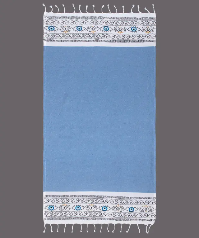 Pestemal nkp554 (90cm x 180cm) σιέλ - -