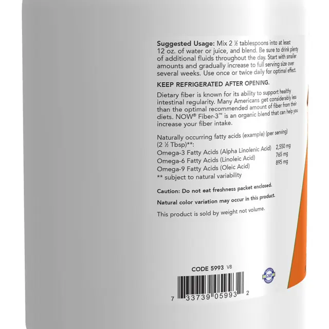 Now Foods Fiber-3 Organic 3