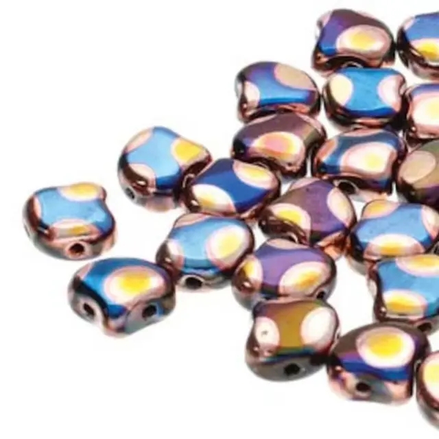 Χάντρα Matubo Ginko 7.5mm - Jet Blue Sun Dot ~10gr