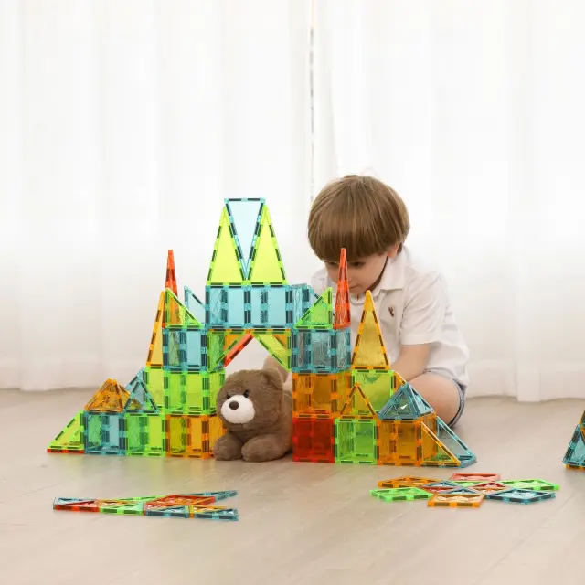 Geomag Magnetic Tiles Gems Μαγνητικά Πλακίδια 16τμχ 3+ Ετών 3