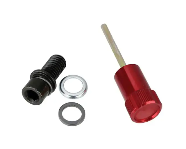 ΑΝΤΑΛΛΑΚΤΙΚΟ ROCKSHOX REBA REBOUND ADJUSTER KNOB/BOLT KIT, ALUMINUM RED, SHORT
