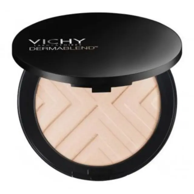 Vichy Dermablend Covermatte Compact Powder Foundation SPF25 15 Opal Make-Up σε Μορφή Πούδρας για Λιπαρές Επιδερμίδες, 9,5gr 3