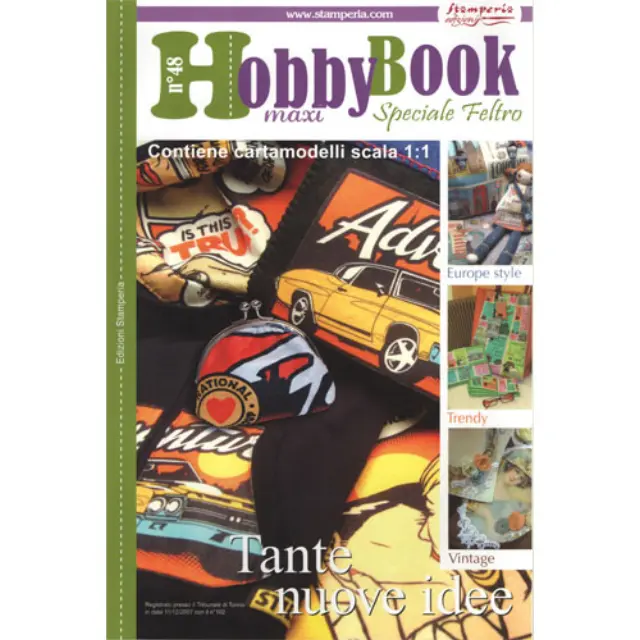 Βιβλίο Stamperia Hobby Book No48 - Maxi Special Feltro + Πατρόν