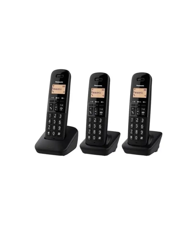 Ασύρματο Ψηφιακό Τηλέφωνο Panasonic KX-TGB613 EU Trio Μαύρο