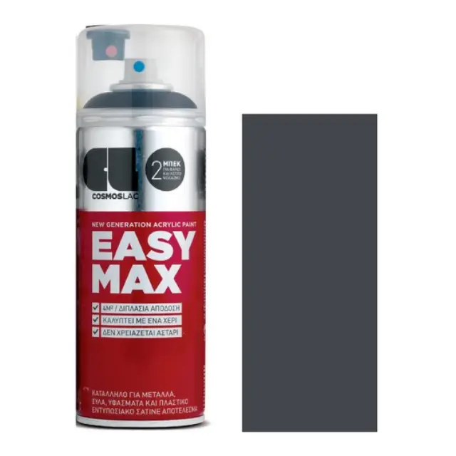 Spray Easy Max 806 Dark Grey 400ml Ral7015