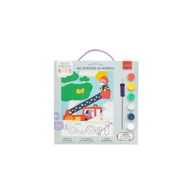 La Petite® Paint my Number Kit Ζωγραφικής με Αριθμούς- Wouf