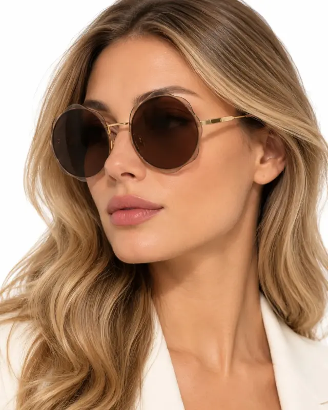 Chloé Honoré CH0202S 004 Γυναικεία Γυαλιά Ηλίου Χρυσά - 61 mm 2