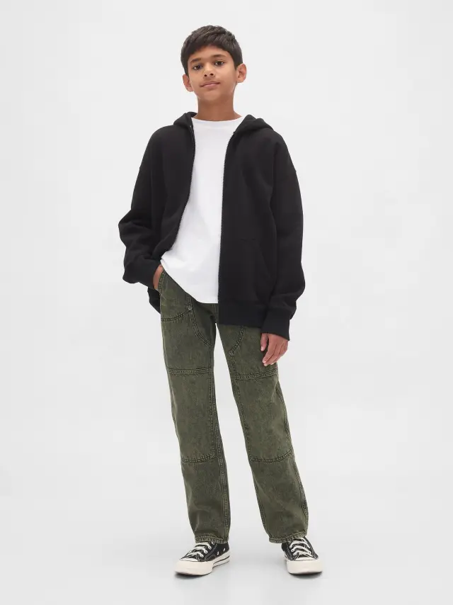 Παιδικό Original Straight Carpenter Τζιν Παντελόνι Army jacket green