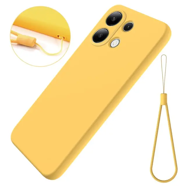 Θήκη με Ιμάντα Καρπού για Redmi Note 13 4G-Yellow OEM
