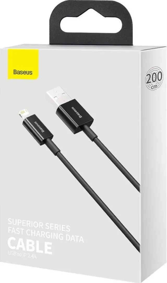 Baseus® - Superior Series USB to Lightning Cable Μαύρο 2m. 2