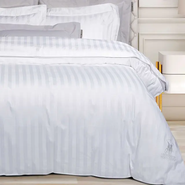 Σετ Σεντόνια 240x270 Υπέρδιπλα Classic Greenwich Polo Club 2271 White Χωρίς Λάστιχο100% Βαμβακοσατέν 2