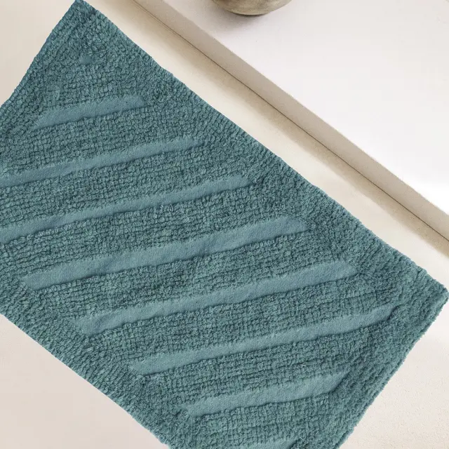 Melinen Home Πατακι Μπανιου Task Dark Aqua 40Χ60