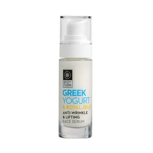 Bodyfarm Greek Yogurt & Royal Jelly Αντιγηραντικό Serum Προσώπου με Υαλουρονικό Οξύ για Lifting 30ml