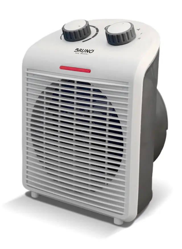 BRUNO 2 σε 1 αερόθερμο δωματίου BRN-0211, 2000W, με ανεμιστήρα, λευκό