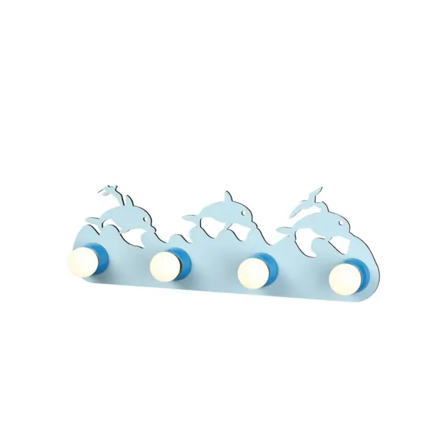 AcaLight Offer NETTO ΦΩΤΙΣΤΙΚΟ ΕΠΙΤΟΙΧΟ ΜΠΛΕ MDF ΣΥΜΒΑΤΙΚΟ 4ΧΕ27 IP20 510Χ170Χ60mm