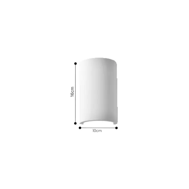 Inlight Επιτοίχιο Φωτιστικό Γύψινο Λευκό 1×G9 – Up/Down 16 cm (43051-White) 2