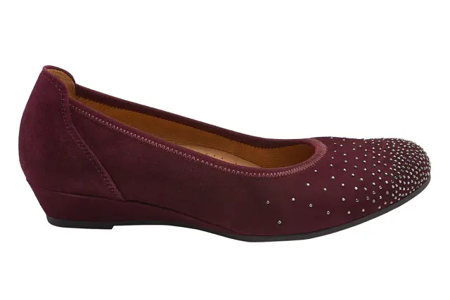 Gabor Μπαλαρίνες Γυναικείο δέρμα Nubuck Κόκκινο GAB/32694 48-NEW MERLOT - 36 3