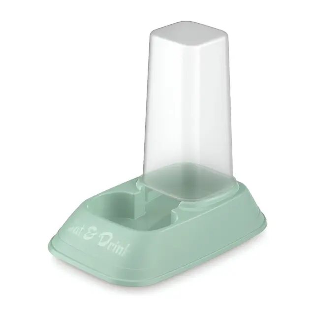 Georplast Mini Αυτόματη Ταίστρα/Ποτίστρα Αντιολισθητικό Για Φαγητό Ή Νερό (20x13.5x19) 0.70Lt Μονόχρωμο