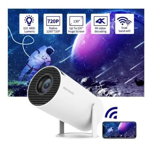 LED προτζέκτορας Ultra HD USB - LED Multimedia Projector TF 030236 2