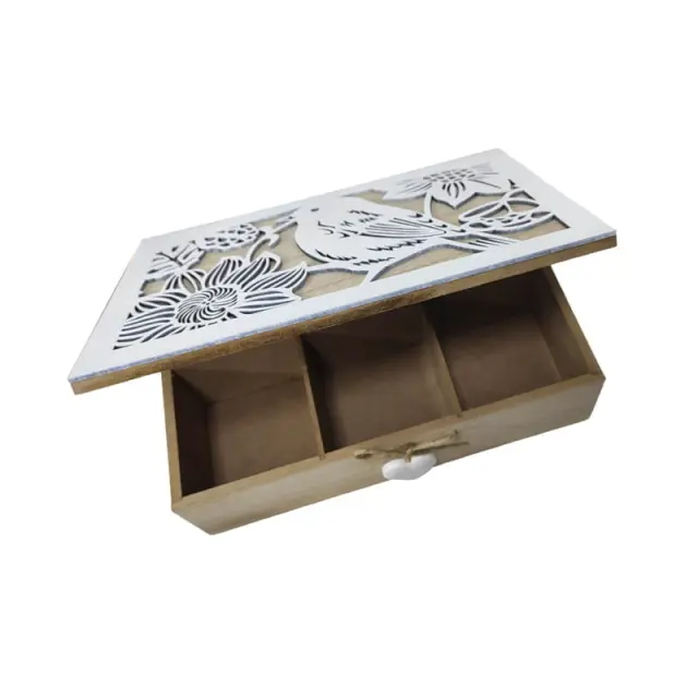 Ξύλινο αποθηκευτικό κουτί M145B-6 - Wooden storage box 697221 3