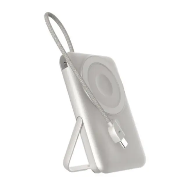 Φορτιστής Ανάγκης Devia EP203 22.5W 10000mAh Magnetic 4 σε 1 με Βραχίονα Στήριξης & Ενσωματωμένο Καλώδιο Extreme Speed Ασημί N68109
